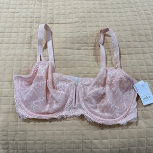 Auden Peach Lace Underwire Bra, 38 DD